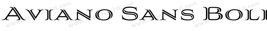 Aviano Sans Bold Reg字体转换